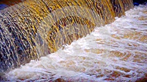 river water cascade fountain slow motion