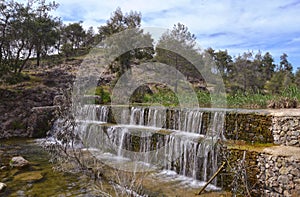 River and Water Cascade in the Mountains