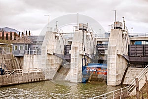 River water power electricity energy dam