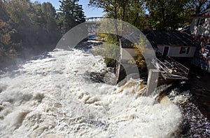 River Waterfall Bracebridge Ontario photo