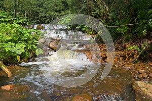 River with a waterfalls