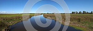 River Wetlands Panorama, Panoramic, Nature Banner photo