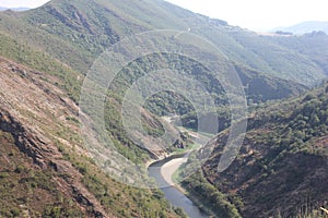 River width mountains in Spain photo