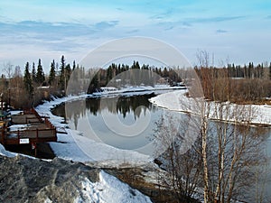 River in winter