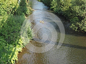 River Wupper in Wuppertal photo