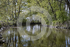  10995ein Fluss ein Fluss frühling, Frankreich 