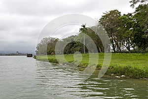 Riverbank along the Perfume River in Hue city, Vietnam