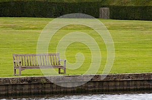 Riverbank bench