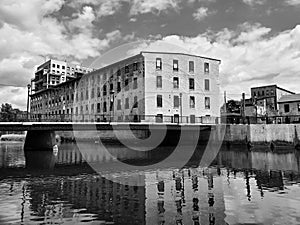 Riverbank Lofts in Black and White