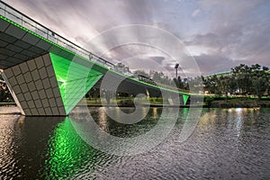 Riverbank Precinct Pedestrian Bridge in Adelaide, Australia