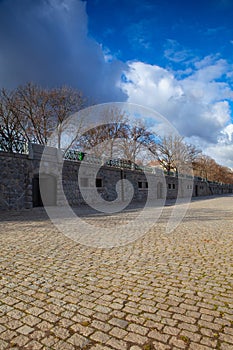 On the riverbank in Smichov, Prague, Czech Republic photo