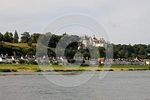 Riverbanks and the royal chateau de Chaumont, Loire