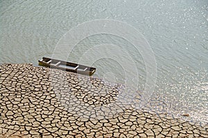 Riverbed begin to rupture