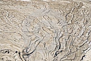 Riverbed mud texture