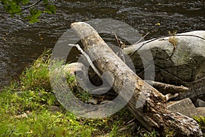 Riverbed of the Sugar River in Newport, New Hampshire