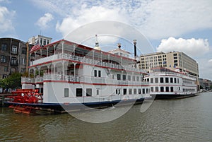 Riverboats on the river