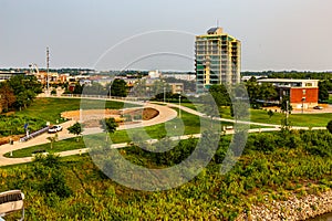 Riverfront Condominiums adjacent to Omaha Plaza, Omaha Nebraska.