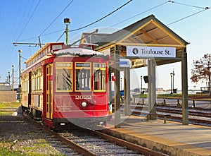 Riverfront Streetcar at Toulouse Street photo