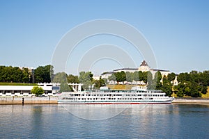 Riverport city of Yaroslavl on Volga River