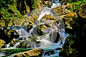 Beautiful nature river and forest, west java, Indonesia.