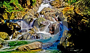 Beautiful nature river and forest, west java, Indonesia.