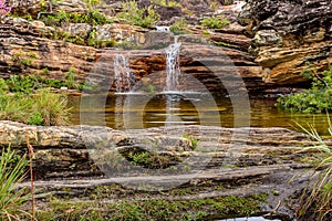Rivers and waterfalls, Biribiri environmental reserve in Diamantina, Minas Gerais, Brazil