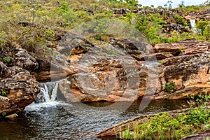 Rivers and waterfalls, Biribiri environmental reserve in Diamantina, Minas Gerais, Brazil