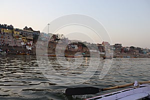 Riverside ganges India Banaras nature devotional