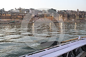 Riverside ganges India Banaras travel ghats