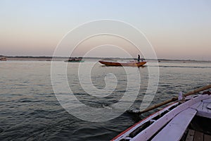 Riverside ganges India Banaras travel ghats