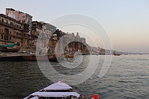 Riverside ganges India Banaras travel ghats