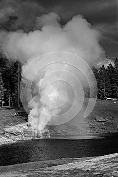 Riverside Geyser in Yellowstone National Park