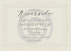 Riverside - handwritten Script font. photo