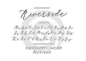 Riverside - handwritten Script font. photo