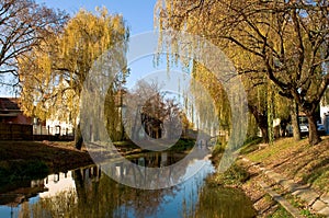 The riverside of Koros in Gyula