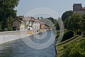 The riverside of Naviglio Grande