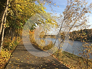 Riverside Park during the fall season