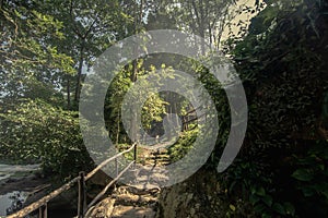 A riverside path in the forest Tourist attractions in Thailand