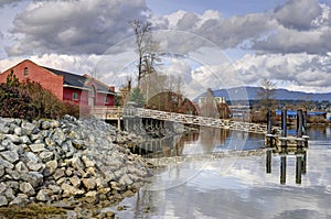 Riverside at springtime