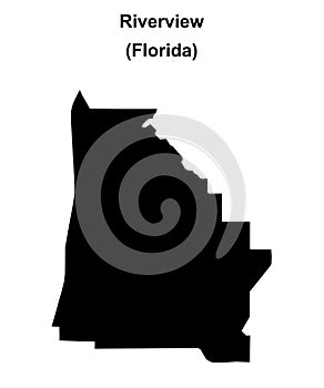 Riverview outline map