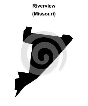 Riverview outline map