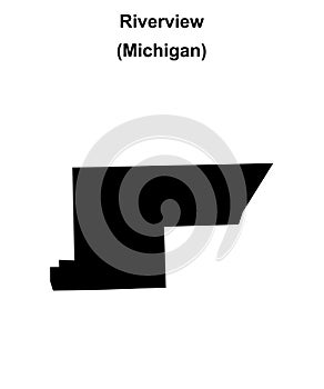 Riverview outline map