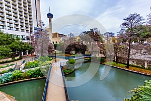 The Riverwalk at San Antonio, Texas.