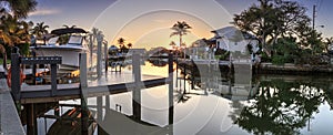 Riverway that leads to the ocean on Marco Island photo