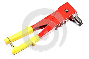 Rivet tool isolated on white background
