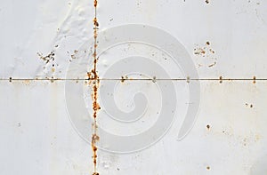 Riveted old rusty metal background