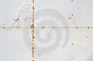 Riveted old rusty metal background