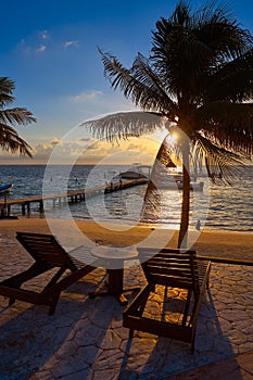 Riviera Maya sunrise beach hammocks