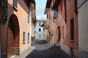 Rivolta d`Adda Cremona, Italy: old street