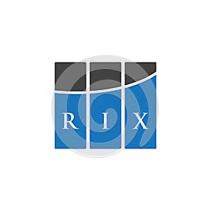 RIX letter logo design on WHITE background. RIX creative initials letter logo concept. RIX letter design.RIX letter logo design on